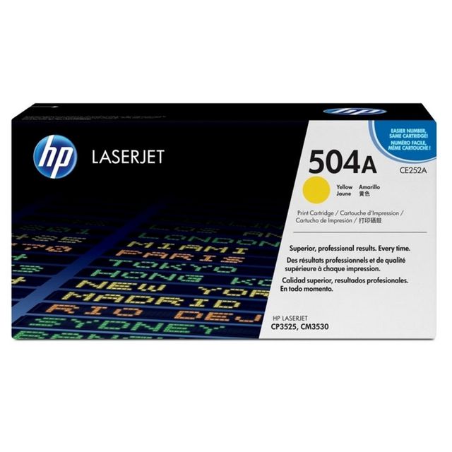 HP Toner CE252A 504A 7K Gul | Toner och bläck - Tonerkassetter - Toner HP | Kontorsexperten