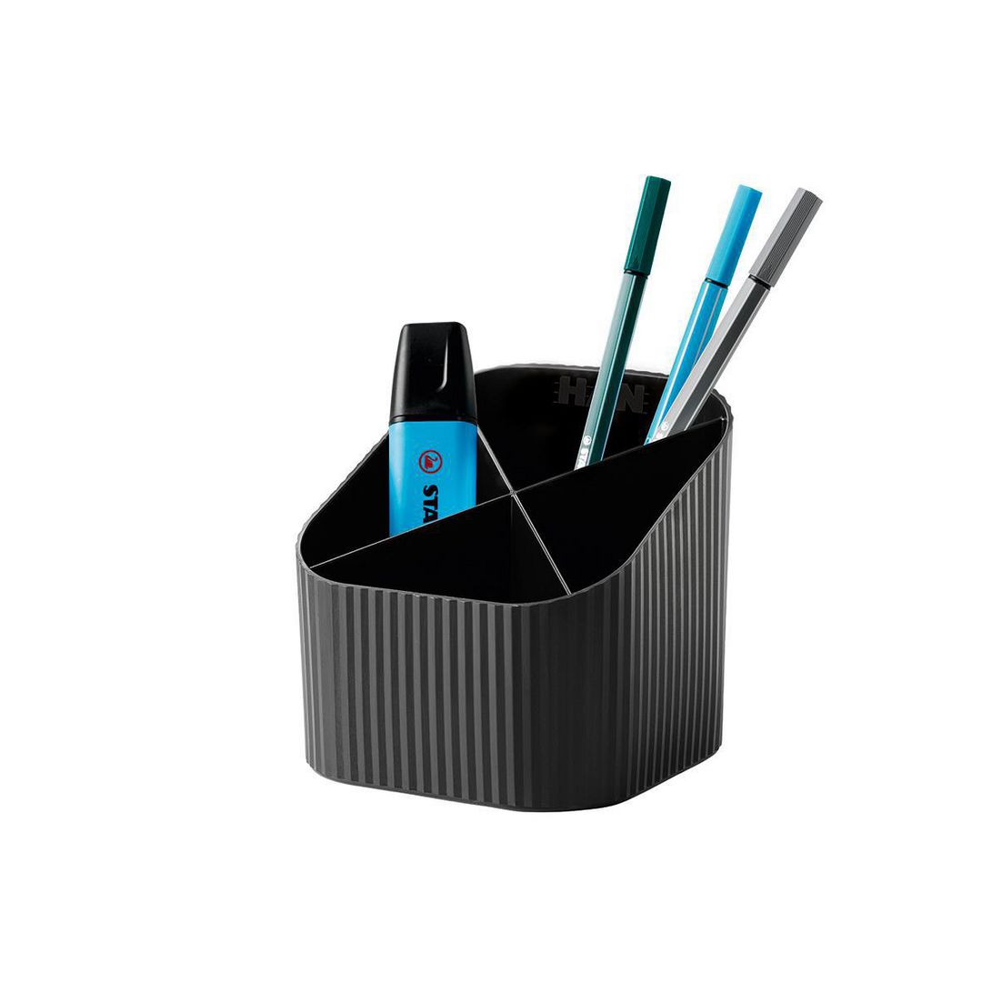 HAN Prylställ Re-X-LOOP 4 fack svart | Kontorsmaterial - Till skrivbordet - Penn och Prylställ | Kontorsexperten