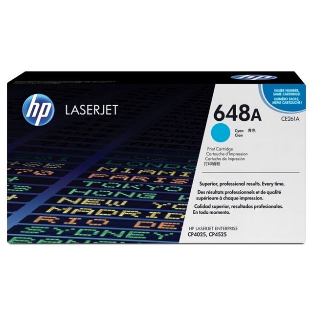 HP Toner CE261A 648A 11K Cyan | Toner och bläck - Tonerkassetter - Toner HP | Kontorsexperten