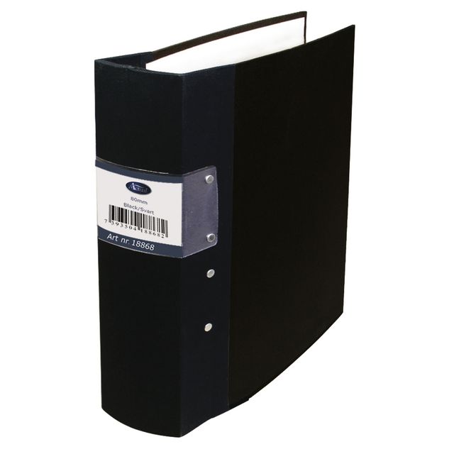 ACTUAL Kontorspärm A4 80mm svart | Kontorsmaterial - Pärmar och register - Träryggspärmar - A4 | Kontorsexperten