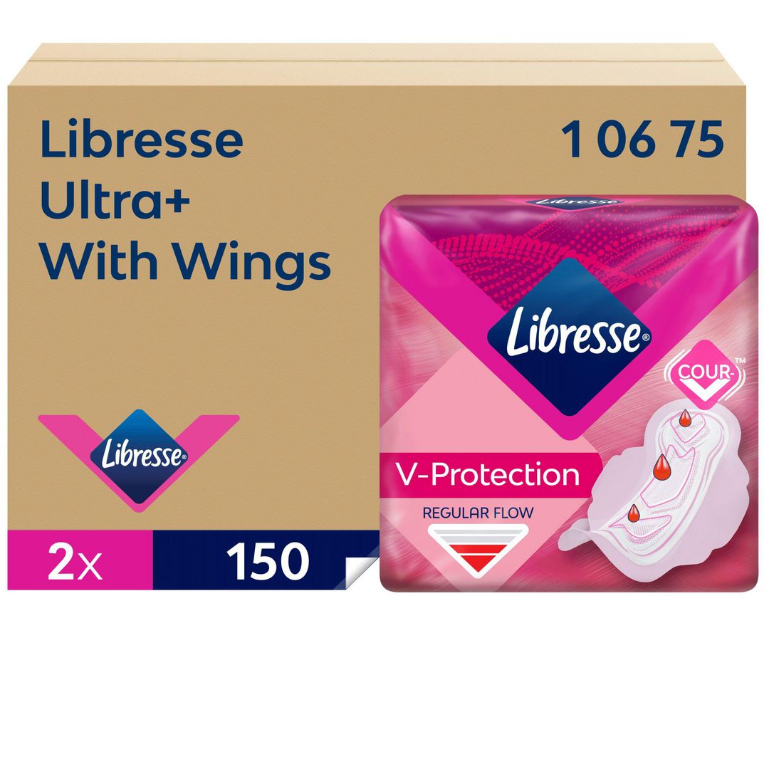 LIBRESSE Binda Ultra+ med vingar Tork Dispenser Refill 150/fp | Sjukvård och omsorg - Hygien - Intimhygien | Kontorsexperten