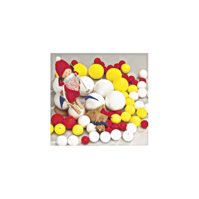 Papperskulor 60mm vit 10/fp | Skola och förskola - Hobbymaterial - Papperskulor | Kontorsexperten
