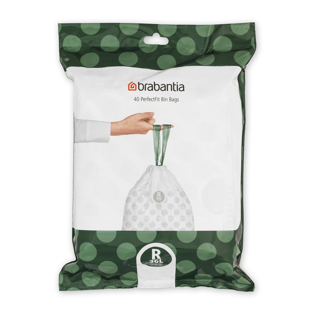 BRABANTIA Avfallspåsar R 36L 40/fp | Städ och hygien - Påsar och säckar - Papperskorgspåsar | Kontorsexperten