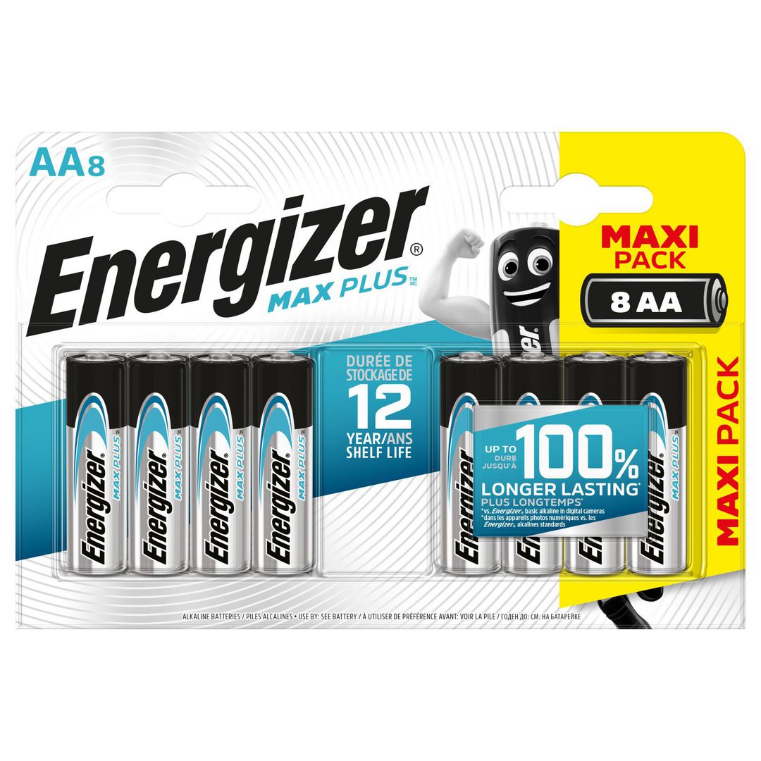 ENERGIZER Batteri Max Plus AA 8/fp | Kontorsmaskiner - Batterier - AA | Kontorsexperten