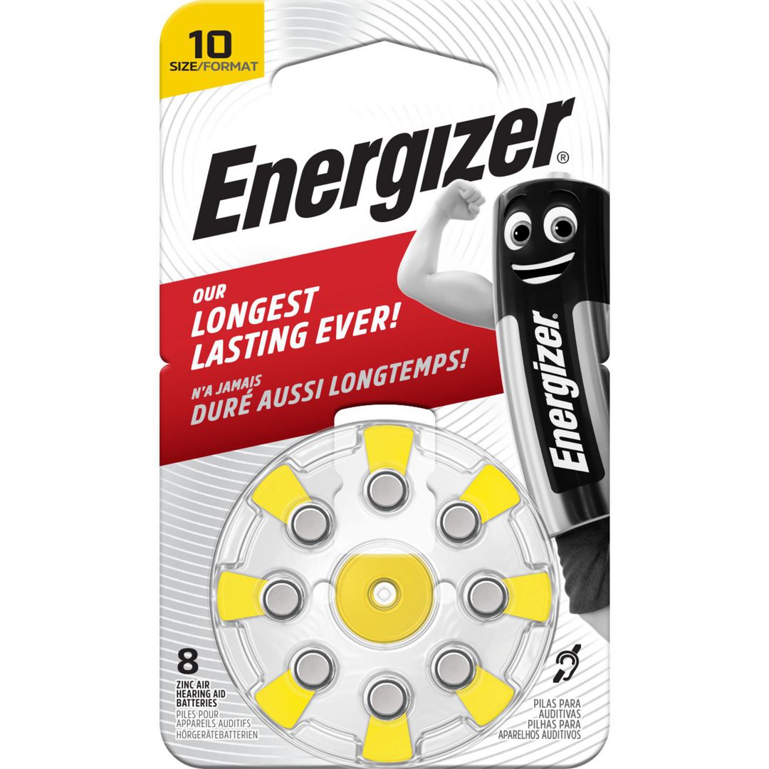 ENERGIZER Batteri hörsel 10 gul 8/fp | Kontorsmaskiner - Batterier - Till hörapparater | Kontorsexperten