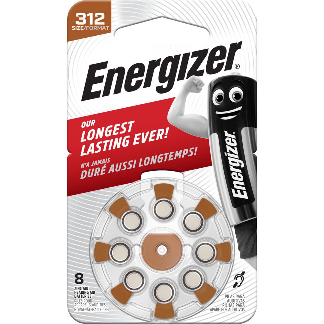 ENERGIZER Batteri hörsel 312 brun 8/fp | Kontorsmaskiner - Batterier - Till hörapparater | Kontorsexperten