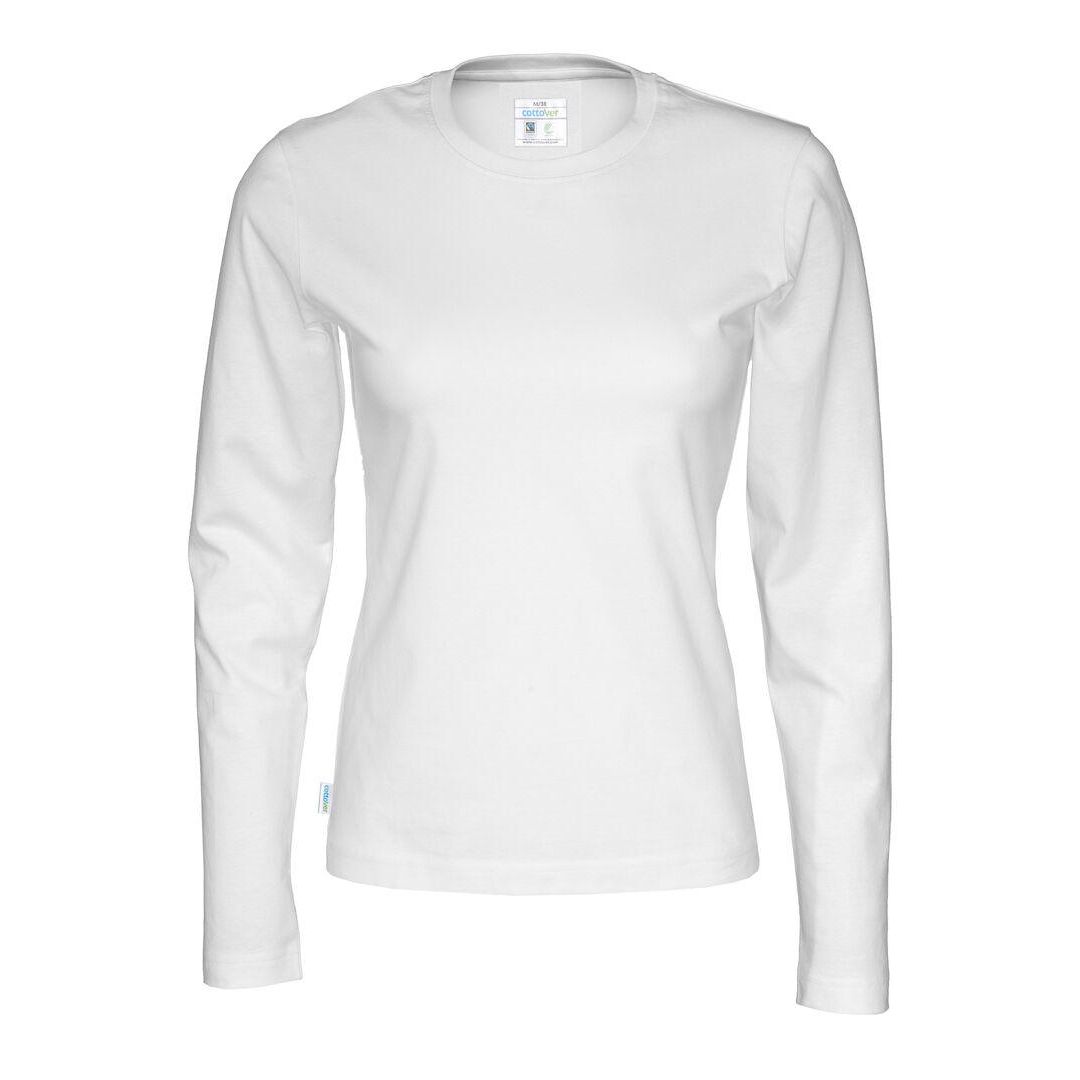 COTTOVER T-shirt LÄ 141019 GOTS dam vit M | Arbetskläder - Arbetströjor - T-shirts | Kontorsexperten