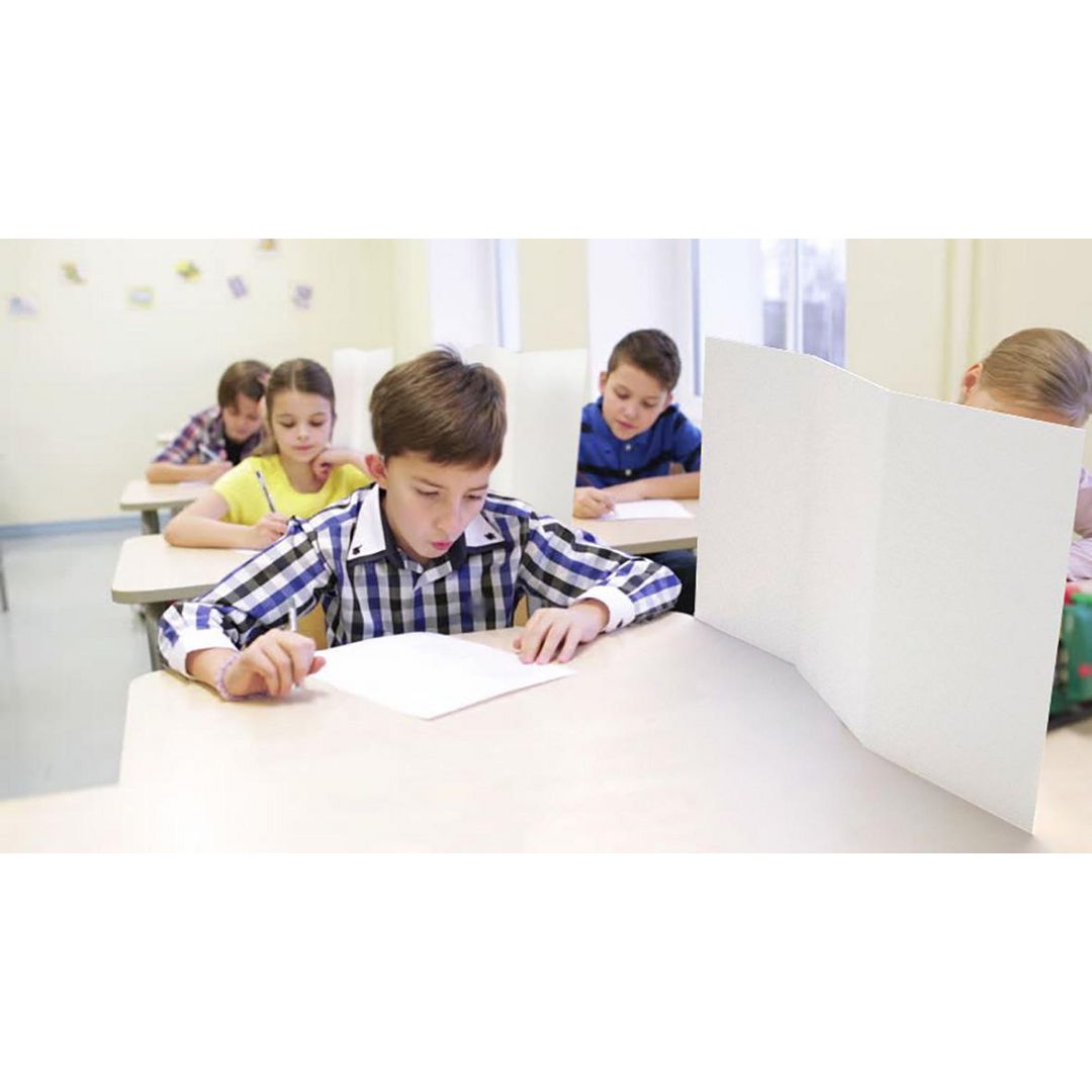 Studyscreen 50x70cm 3-delar 90/fp | Skolmöbler och inredning - Ljudabsorbenter - Bordskärmar | Kontorsexperten