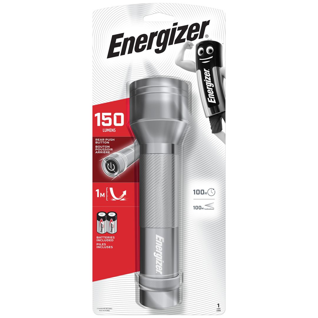 ENERGIZER Ficklampa Metal Torch Flashlight 150 lumen | Skyddsutrustning - Ficklampor pannlampor och arbetsbelysning - Ficklampor | Kontorsexperten