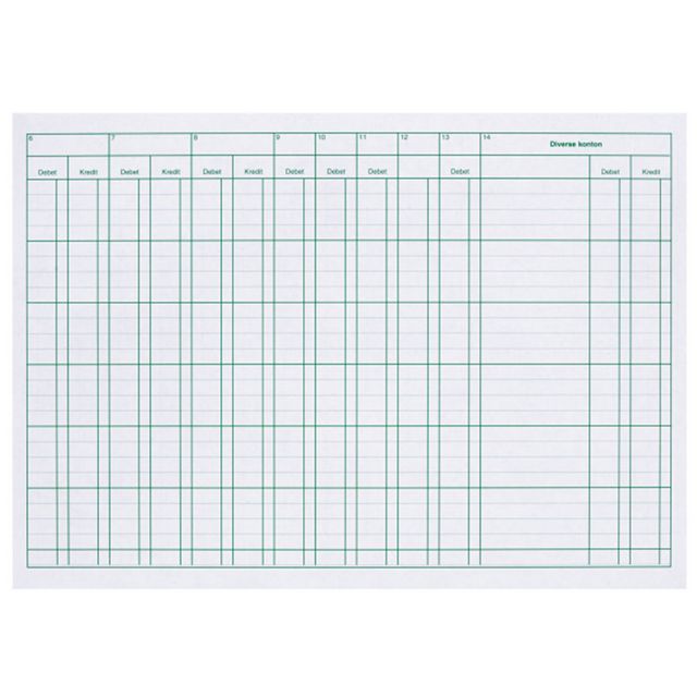 ESSELTE Kassabok A4L/23 uppsl. 14kol | Kontorsmaterial - Blanketter och bokföring - Bokföringsböcker | Kontorsexperten