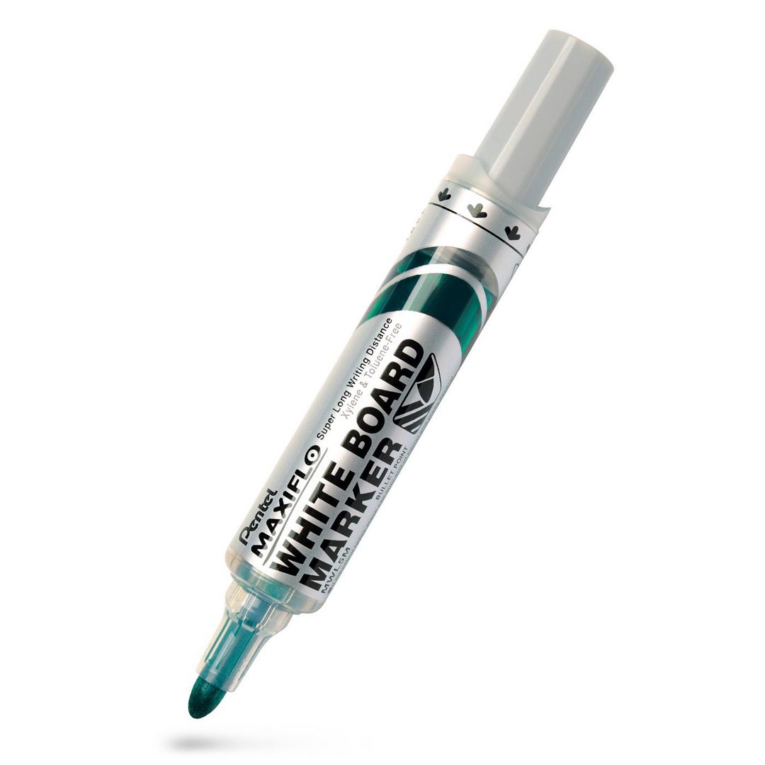 PENTEL Whiteboardpenna Maxiflo rund grön | Kontorsmaterial - Pennor - Whiteboardpennor - Rund spets | Kontorsexperten