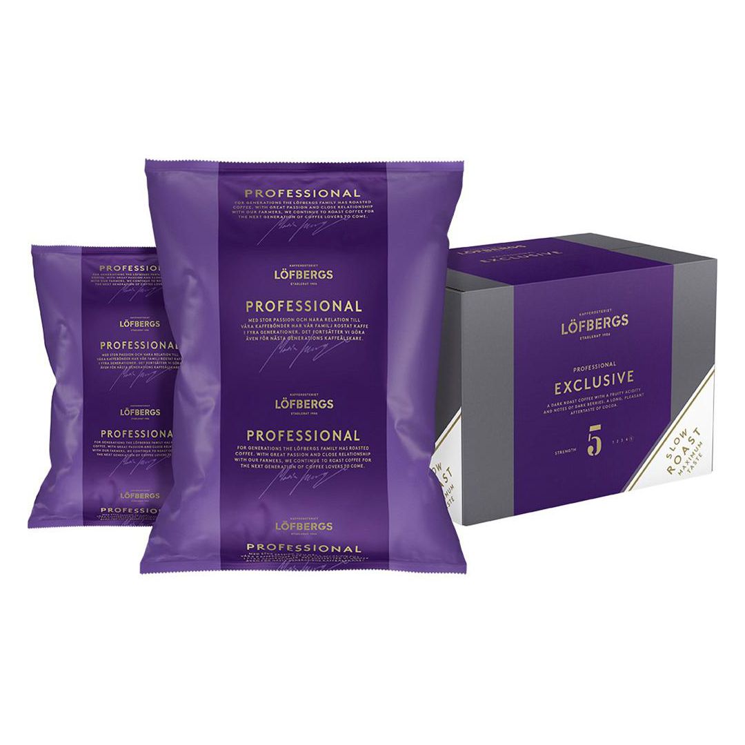 LÖFBERGS Kaffe Professional Exclusive Bönor 1kg | Kök och servering - Kaffe och te - Hela Bönor | Kontorsexperten