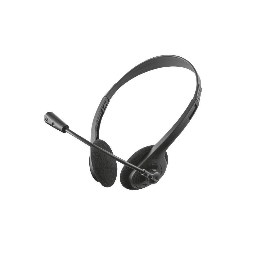 TRUST Headset HS-2100 On-Ear 3,5mm | Datorprodukter - Kringutrustning - Datorheadset | Kontorsexperten