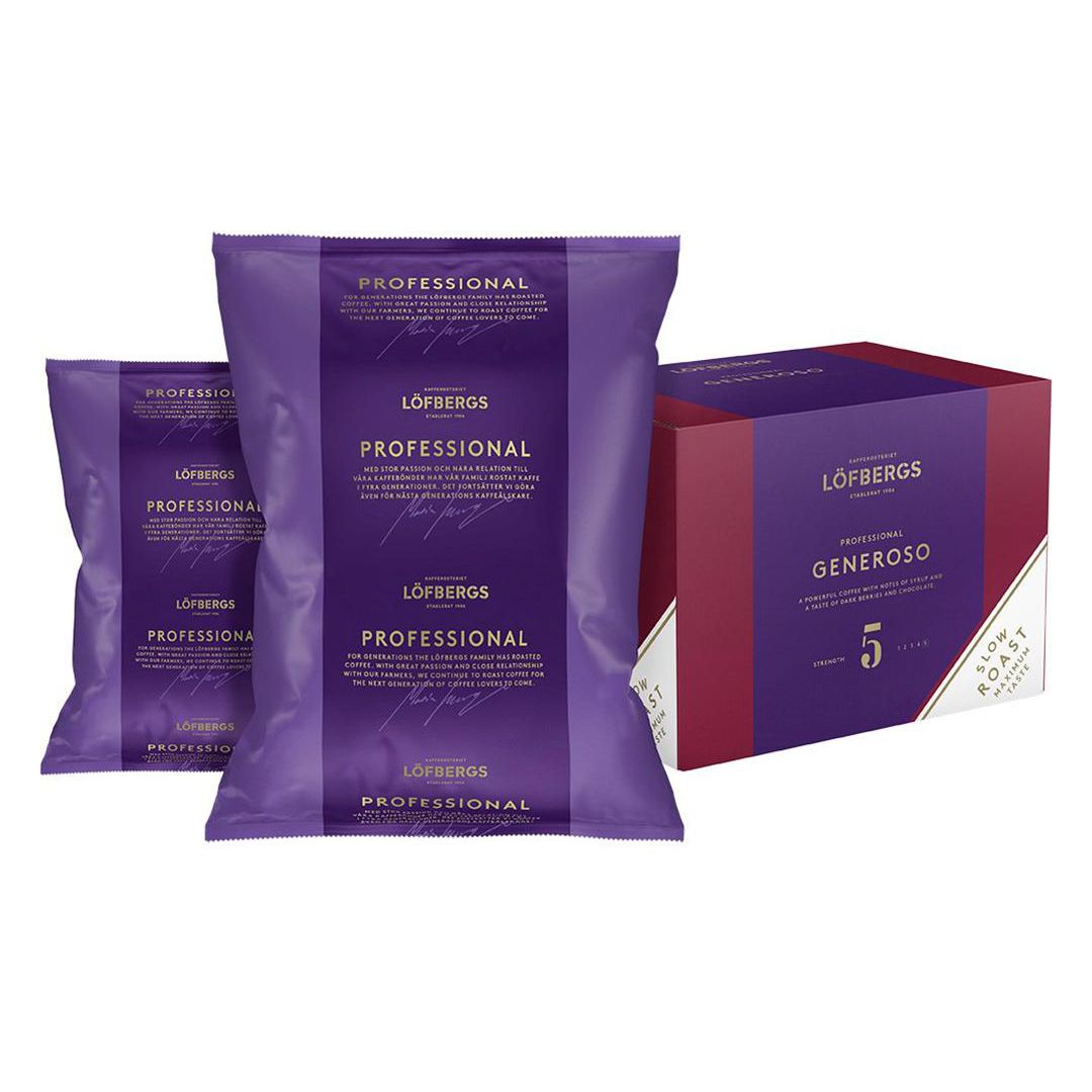 LÖFBERGS Kaffe Professional Generoso Bönor 1kg | Kök och servering - Kaffe och te - Hela Bönor | Kontorsexperten