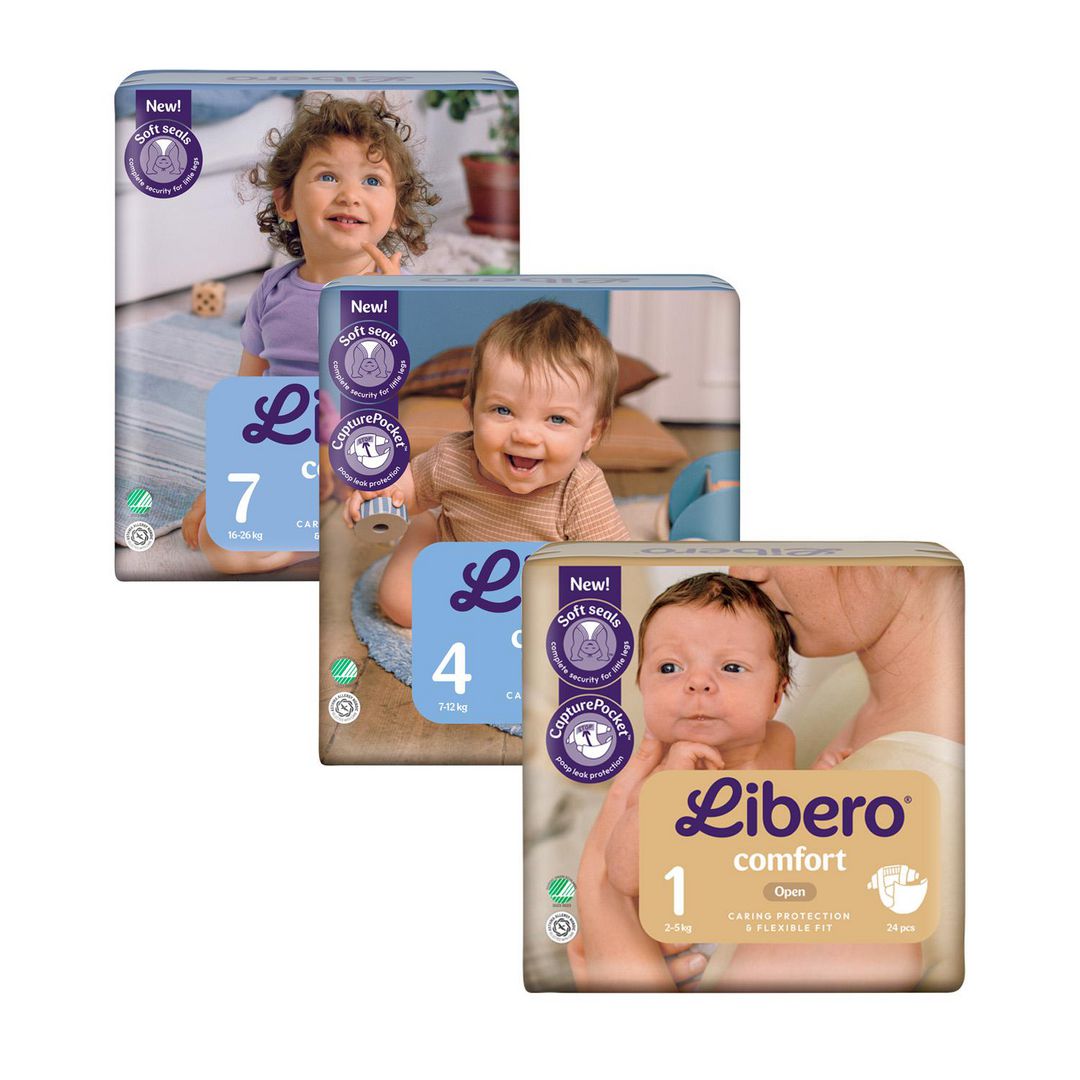 LIBERO Blöja Comfort 1 2-5kg 24/fp | Sjukvård och omsorg - Hygien - Barnblöjor | Kontorsexperten