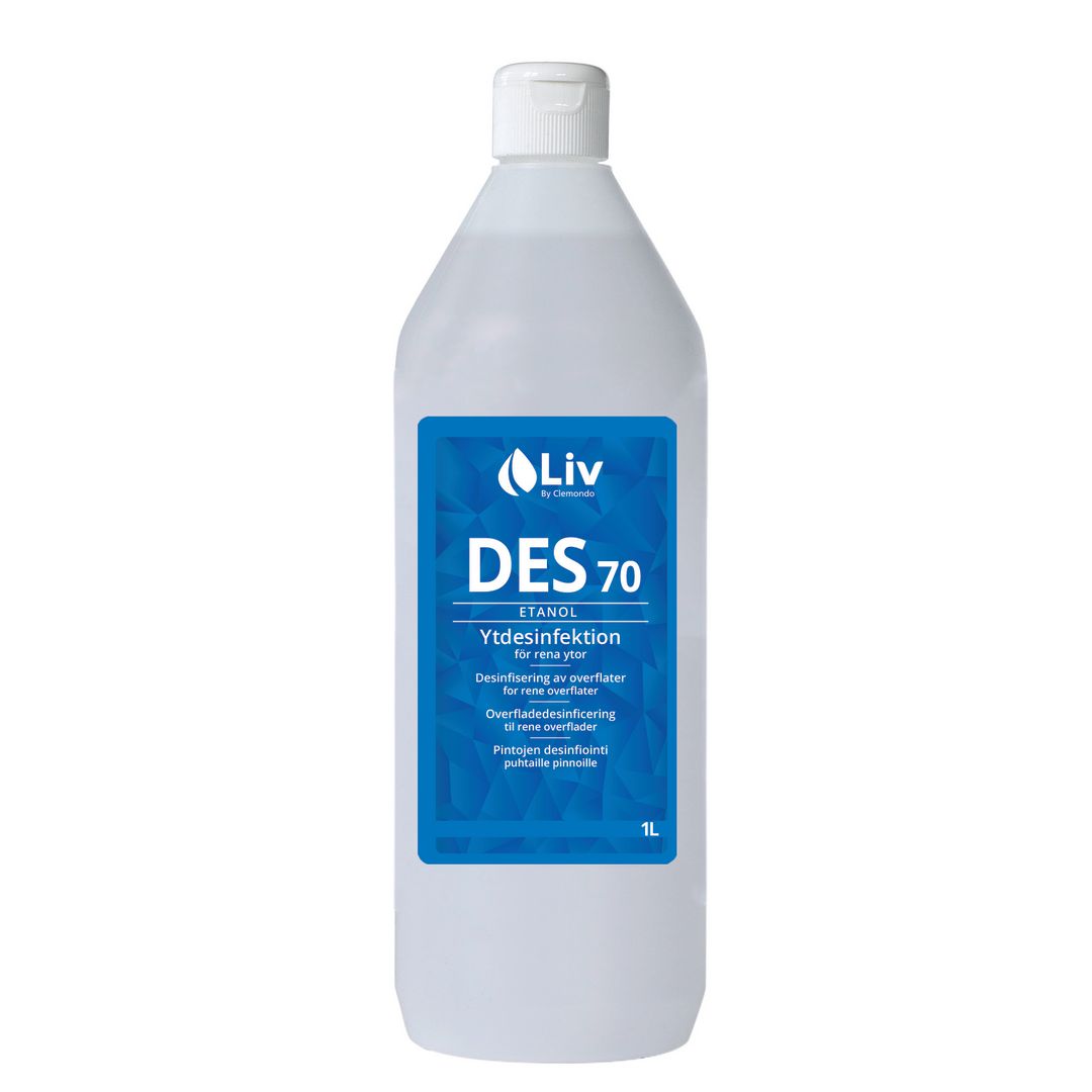 LIV Ytdesinfektion Des 70 1L | Städ och hygien - Desinfektionsmedel - Ytdesinfektion | Kontorsexperten