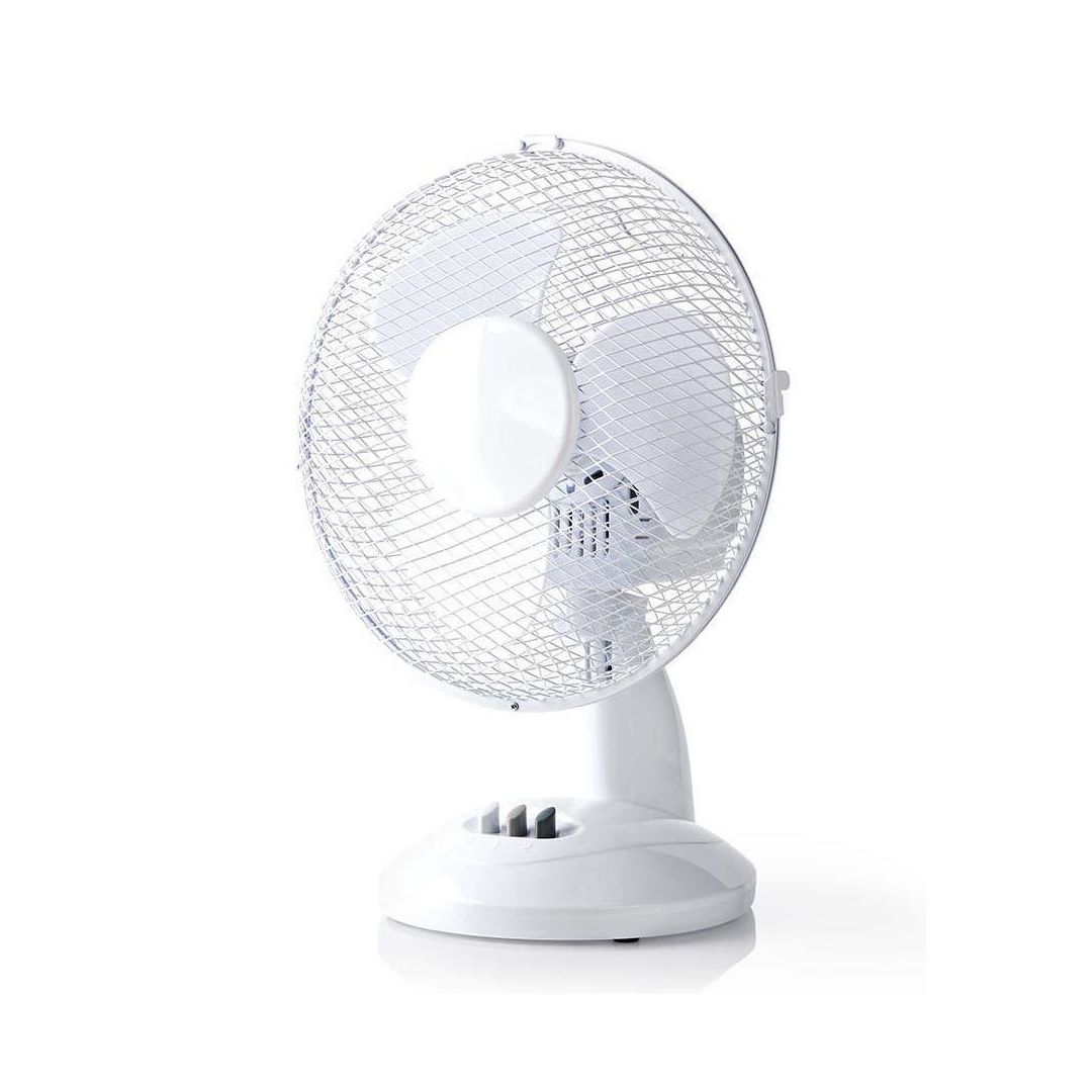 NEDIS Bordsfläkt 23 cm 22 W Plast Vit | Kontorsmöbler och inredning - Klimatprodukter - Kylfläktar | Kontorsexperten