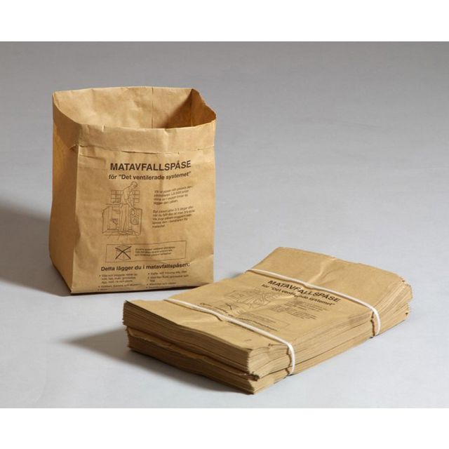 SAN SAC Matavfallspåse papper 9L 80/fp | Städ och hygien - Påsar och säckar - Matavfallspåsar | Kontorsexperten