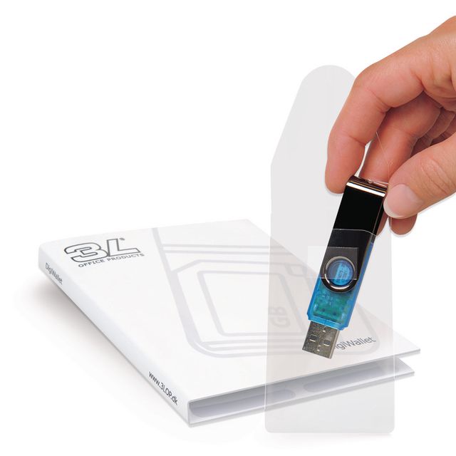 3L USB-ficka självhäftande 10/fp | Kontorsmaterial - Mappar och plastfickor - Plastfickor - Övriga | Kontorsexperten