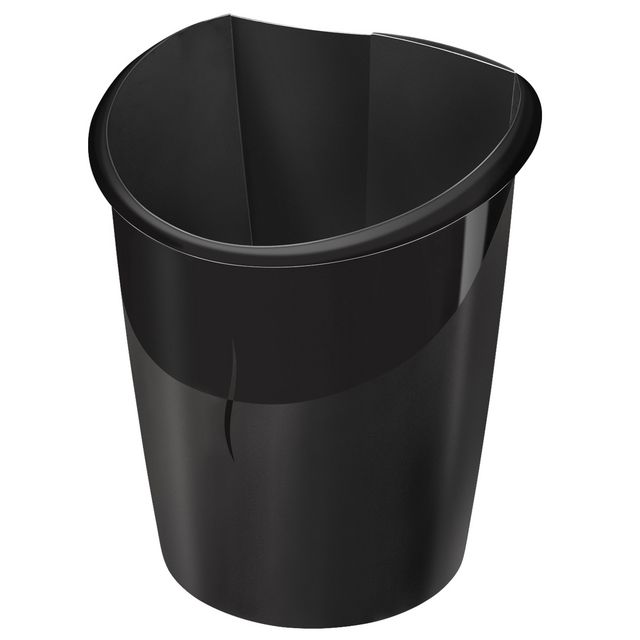 CEP Papperskorg Ellypse 15L svart | Kontorsmaterial - Till skrivbordet - Papperskorgar | Kontorsexperten