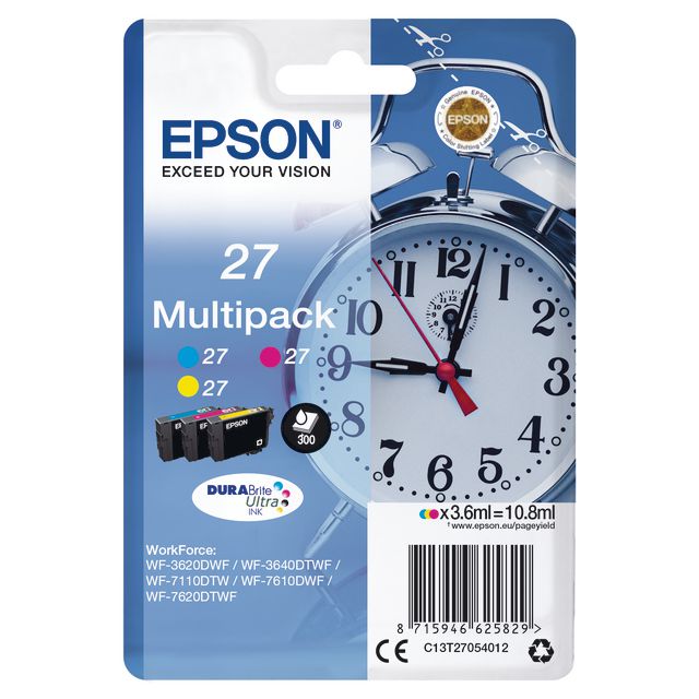 EPSON Bläckpatron C13T27054012 multi 3/fp | Toner och bläck - Bläckpatroner - Bläckpatroner Epson | Kontorsexperten