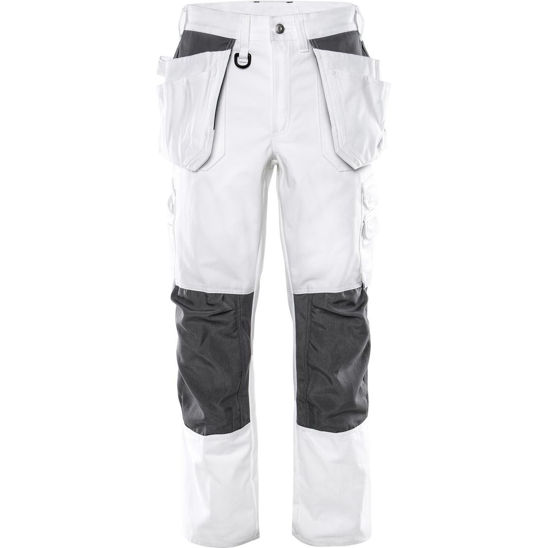 FRISTADS Hantverkarbyxa målar vit 258 BM d92 | Arbetskläder - Arbetsbyxor och shorts - Hantverksbyxor | Kontorsexperten