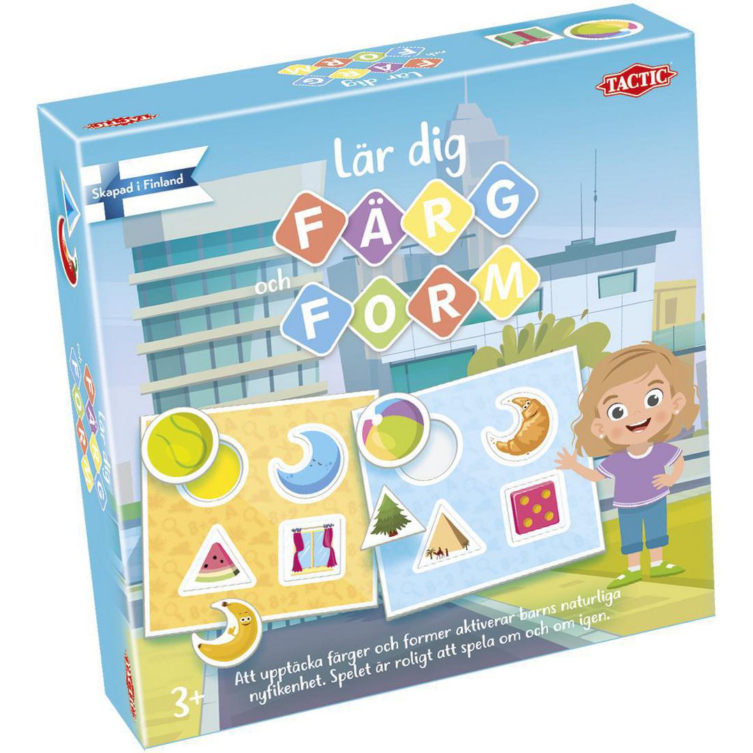 TACTIC Spel Lär dig om färg och form 3+ | Skola och förskola - Lekmaterial - Spel - Från 3 - 4 år | Kontorsexperten