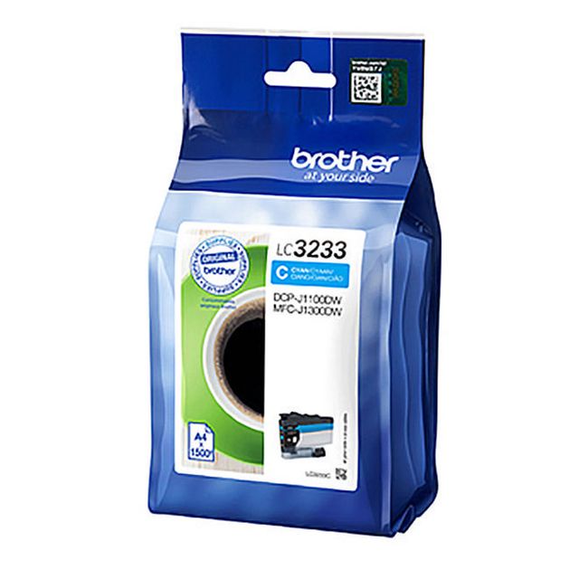 BROTHER Bläckpatron LC3233C Cyan | Toner och bläck - Bläckpatroner - Bläckpatroner Brother | Kontorsexperten