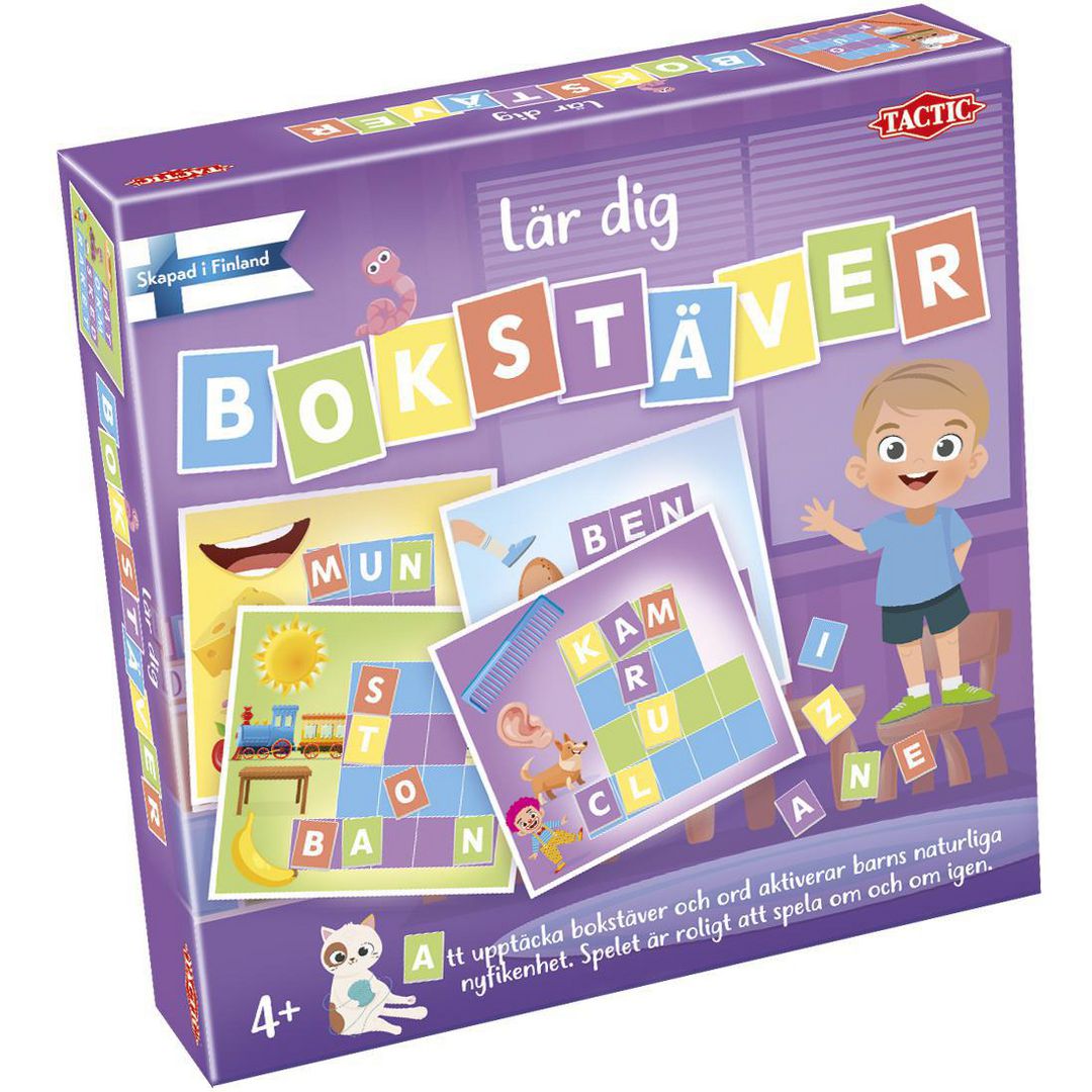 TACTIC Spel Lär dig om bokstäver 4+ | Skola och förskola - Lekmaterial - Spel - Från 3 - 4 år | Kontorsexperten