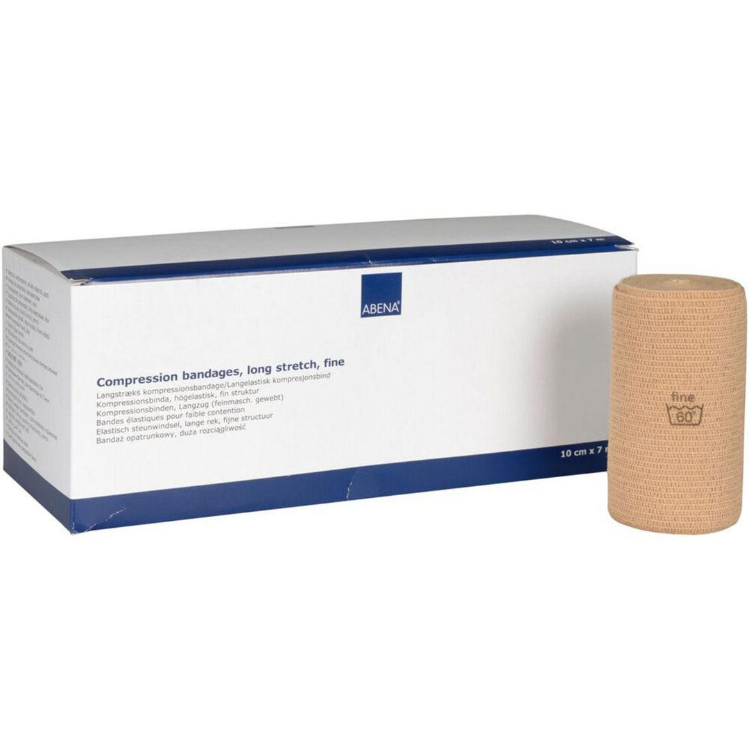 ABENA Kompressionsbinda fine 10cmx7m 8/fp | Sjukvård och omsorg - Kompression och stöd - Kompression | Kontorsexperten