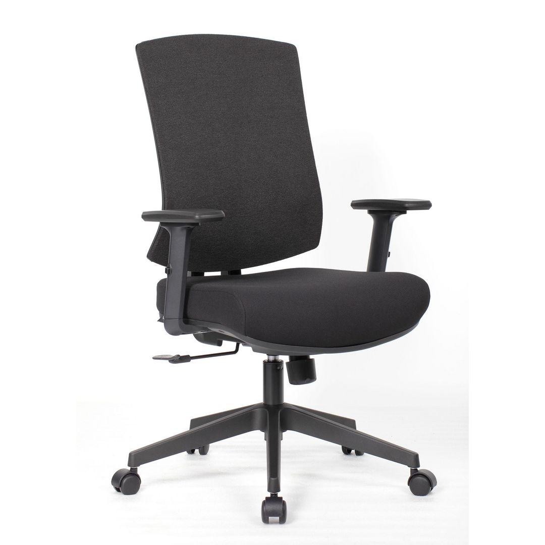 LYRECO Konstorsstol Orion II tyg svart | Kontorsmöbler och inredning - Stolar och sittmöbler - Kontorsstolar | Kontorsexperten
