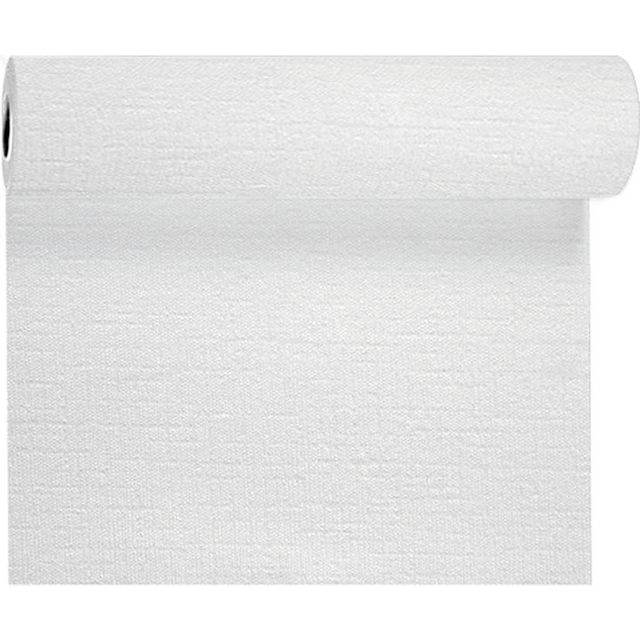 DUNI Evolin-bordslöpare, exklusiv, vit, 0,41 x 24 m | Kök och servering - Servetter och dukar - Dukrullar | Kontorsexperten