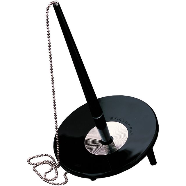 BALLOGRAF Kulpenna Deskset medium blått bläck svart | Kontorsmaterial - Pennor - Kulpennor | Kontorsexperten