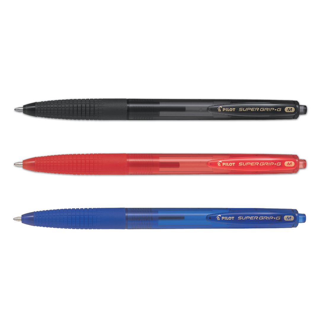 PILOT Kulpenna Super Grip G Medium 1mm blå | Kontorsmaterial - Pennor - Kulpennor | Kontorsexperten