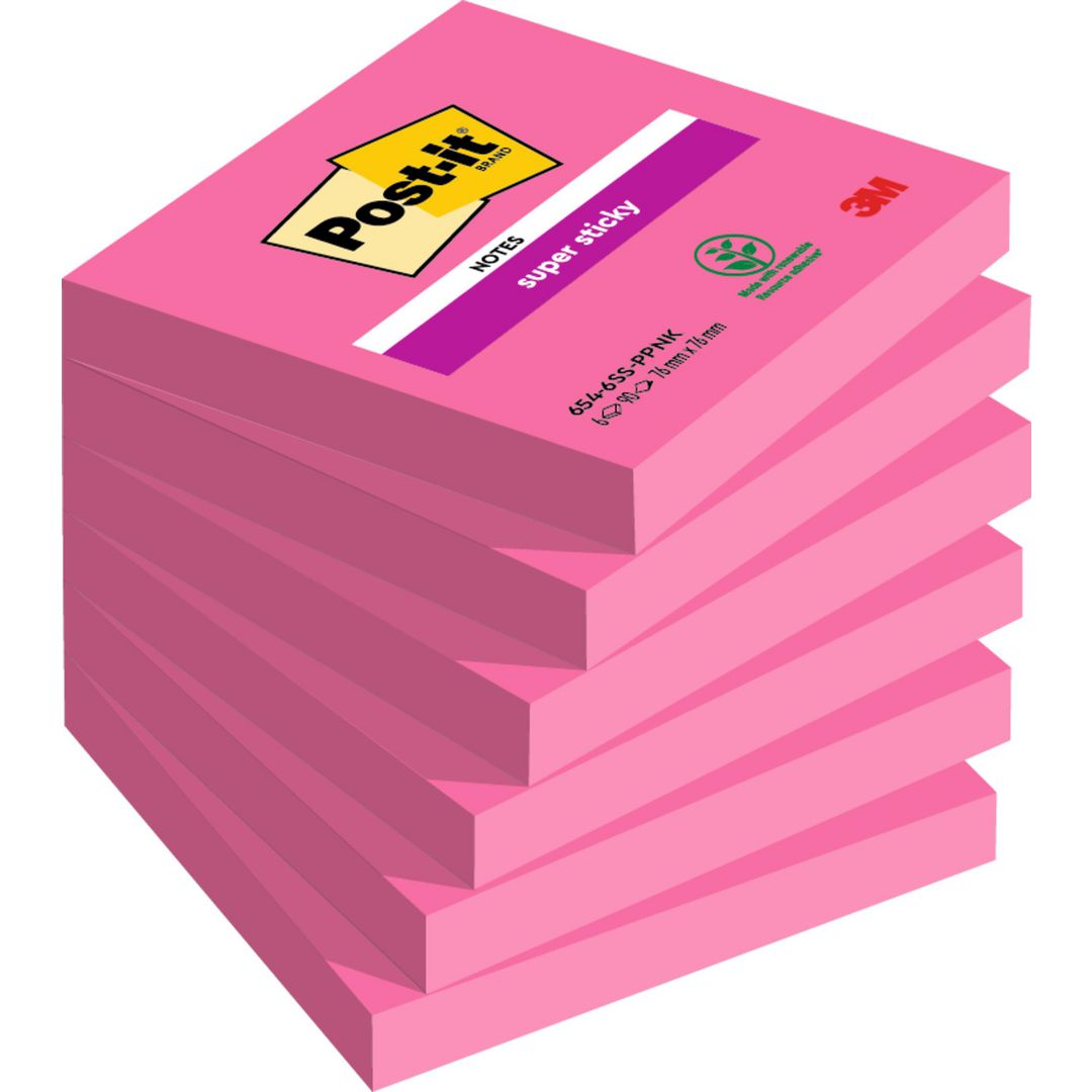 POST-IT Notes Post-it Rosa 76x76mm/90 bl | Kontorsmaterial - Notes och Post-It - Notes - Färgade | Kontorsexperten