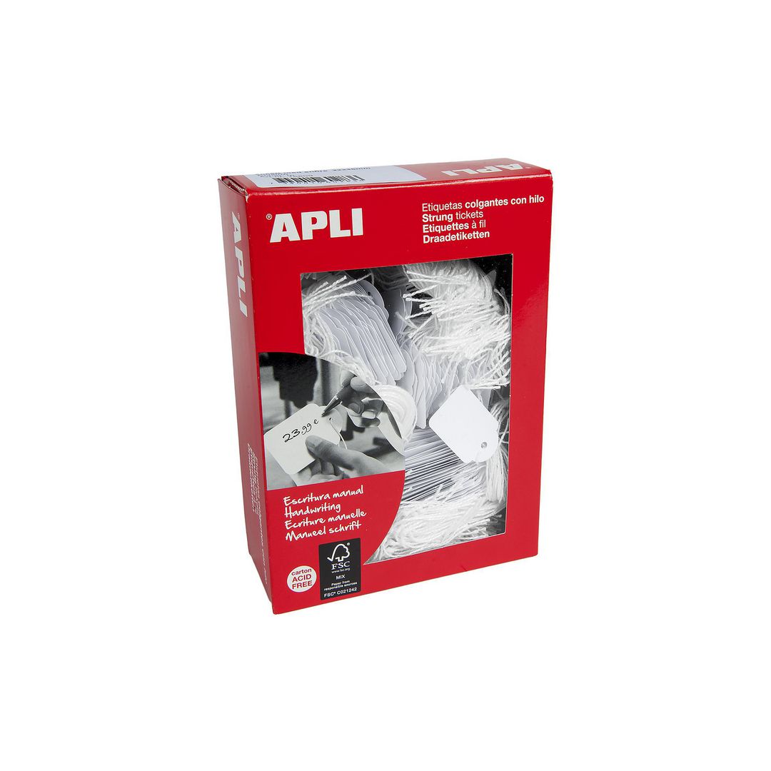 Etikett med snöre 22x35mm 500/fp | Kontorsmaterial - Butiksmaterial - Prisetiketter och prismärkare | Kontorsexperten