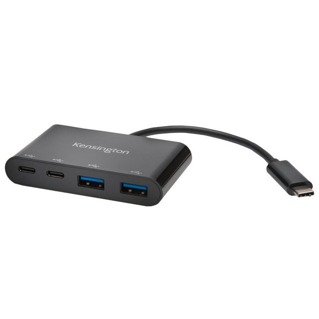 KENSINGTON Hub USB-C 3.0 4-Port | Datorprodukter - Kablar och adaptrar - Hubbar | Kontorsexperten