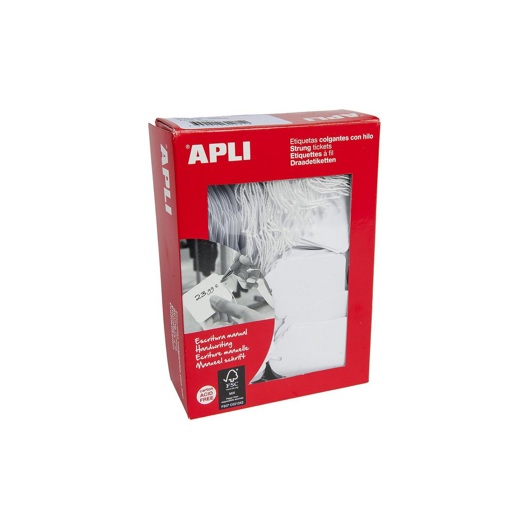 Etikett med snöre 45x65mm 400/fp | Kontorsmaterial - Butiksmaterial - Prisetiketter och prismärkare | Kontorsexperten