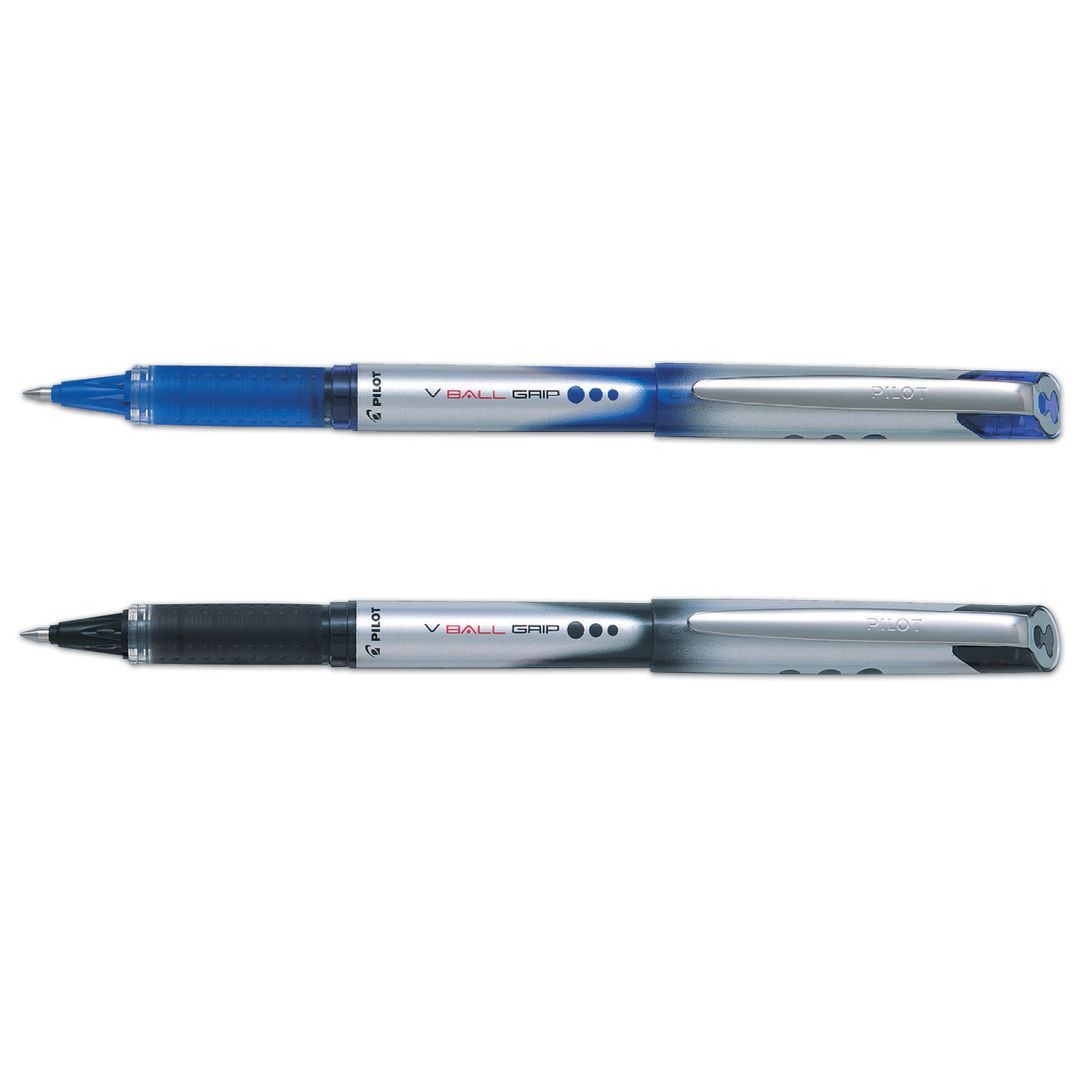 PILOT Bläckkulpenna, V-Ball 07 Grip, tunn spets på 0,7 mm, svart | Kontorsmaterial - Pennor - Bläckkulpennor | Kontorsexperten