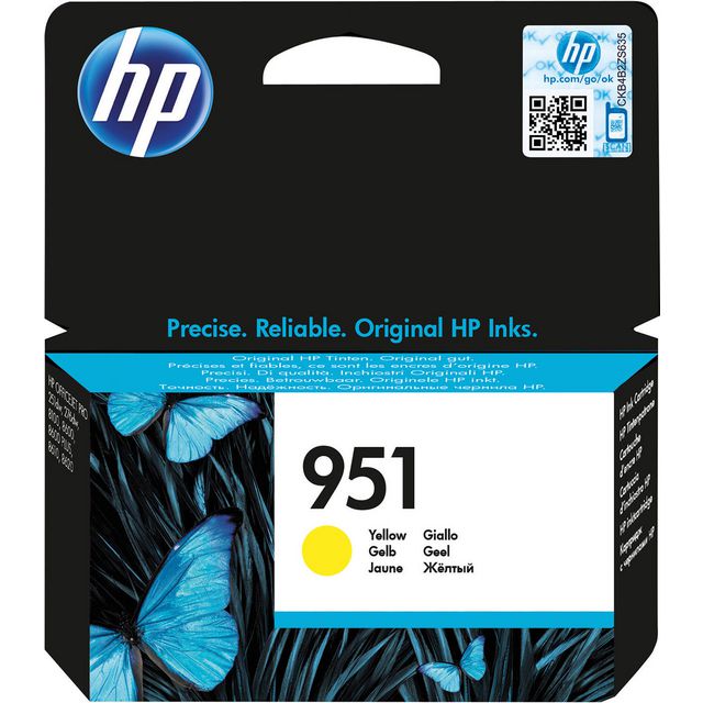 HP Bläckpatron CN052AE 951 Gul | Toner och bläck - Bläckpatroner - Bläckpatroner HP | Kontorsexperten