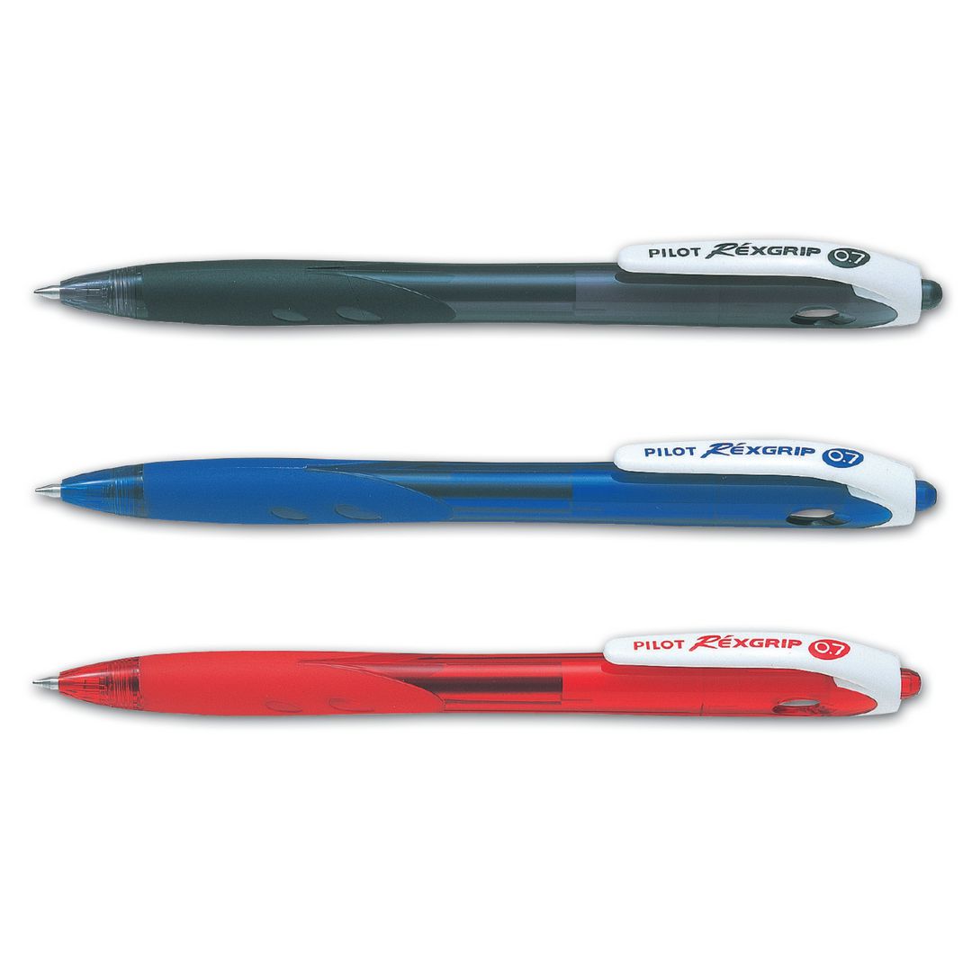 Pilot Begreen Kulpenna, Begreen Rexgrip, tunn spets på 0,7 mm, svart | Kontorsmaterial - Pennor - Kulpennor | Kontorsexperten