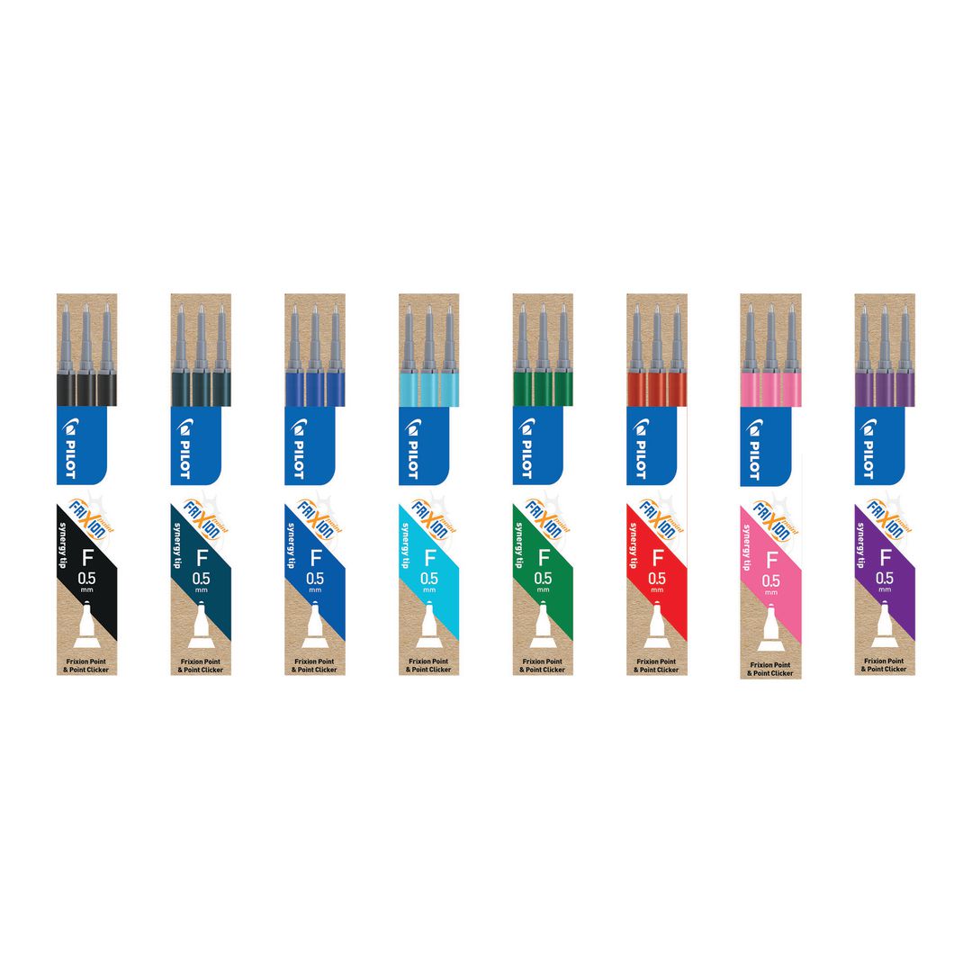 PILOT Refill Frixion Syner 0,5 svart 3/fp | Kontorsmaterial - Pennor - Pennpatroner | Kontorsexperten