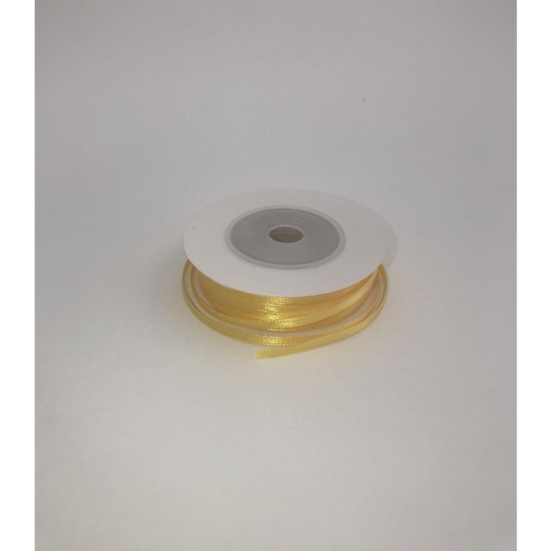 Satinband 3mmx30m gul | Skola och förskola - Hobbymaterial - Band | Kontorsexperten