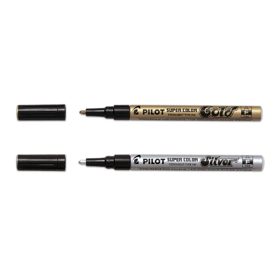 PILOT Märkpenna Super Color 3,0mm silver | Kontorsmaterial - Pennor - Märkpennor - Rund spets | Kontorsexperten