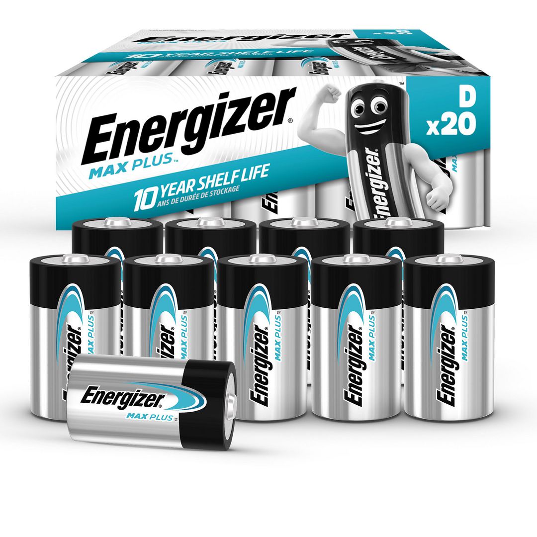 ENERGIZER Batteri Max Plus D 20/fp | Kontorsmaskiner - Batterier - D | Kontorsexperten