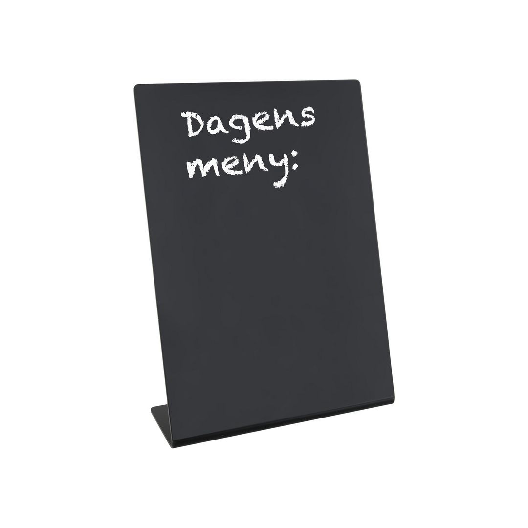 Informationsställ griffel lutande A4 svart | Kontorsmöbler och inredning - Tavlor ställ och ramar - Informationsställ | Kontorsexperten