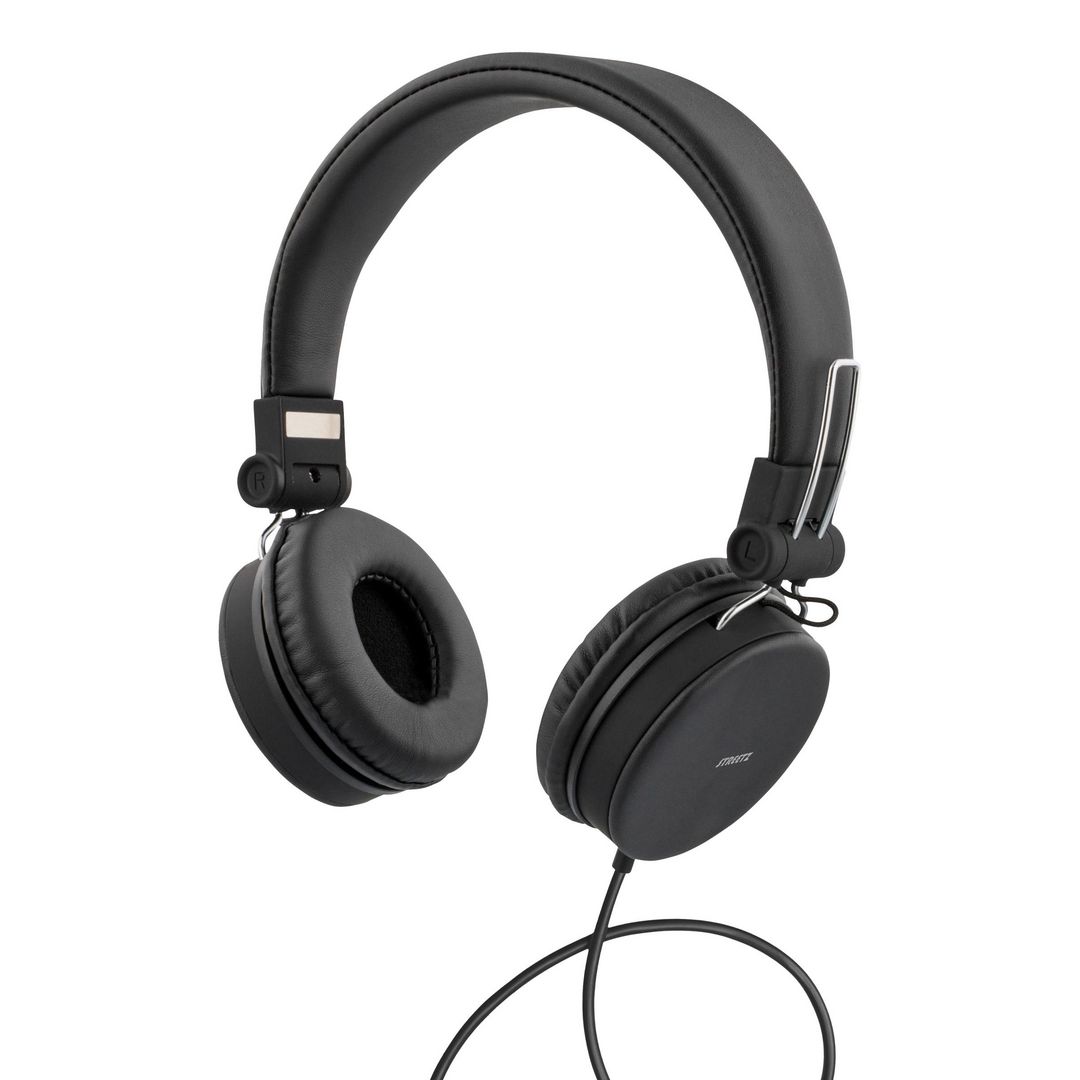 STREETZ Headset H300 On-Ear 3,5mm svart | Datorprodukter - Ljud och bild - Hörlurar - On-Ear | Kontorsexperten