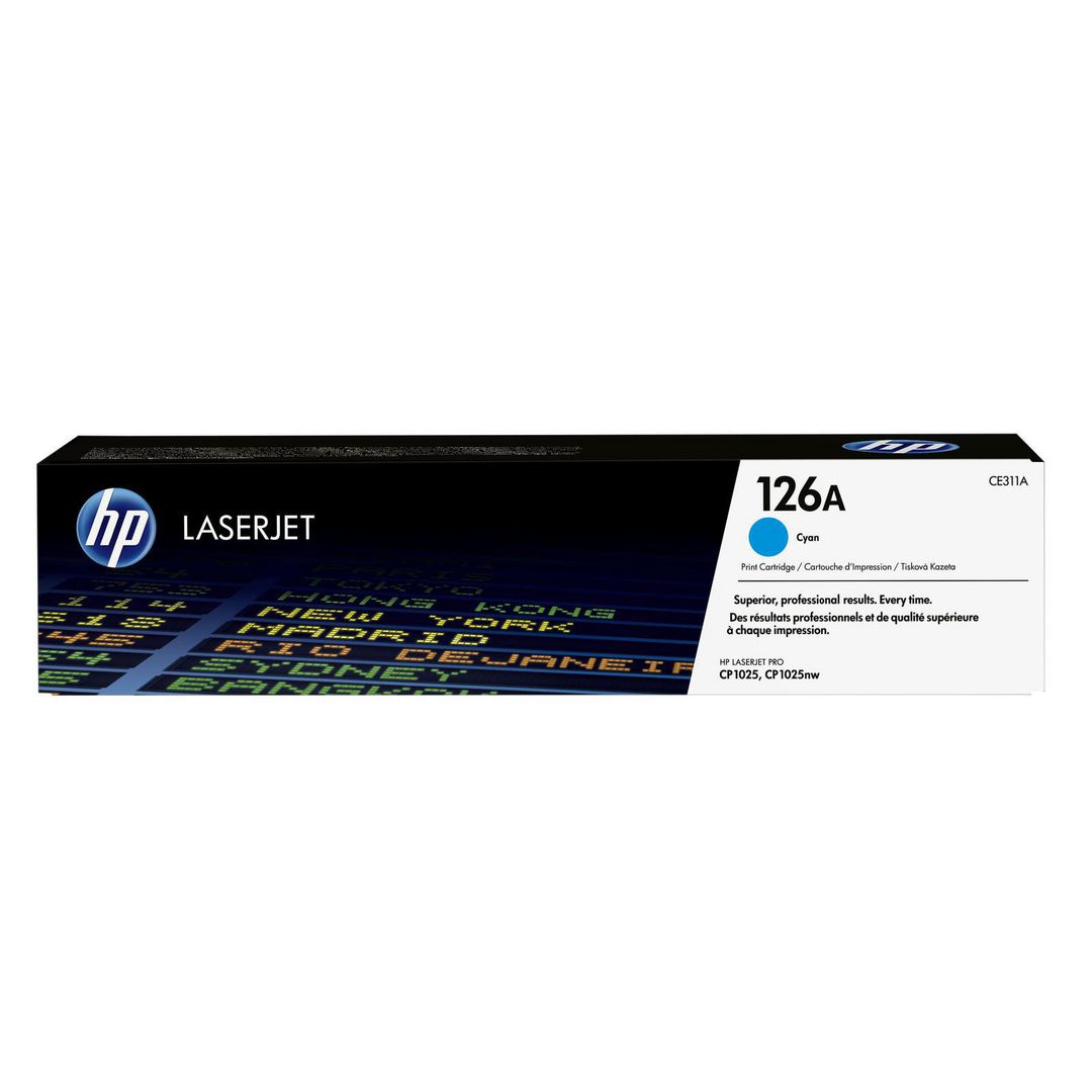 HP Toner CE311A 126A 1K Cyan | Toner och bläck - Tonerkassetter - Toner HP | Kontorsexperten