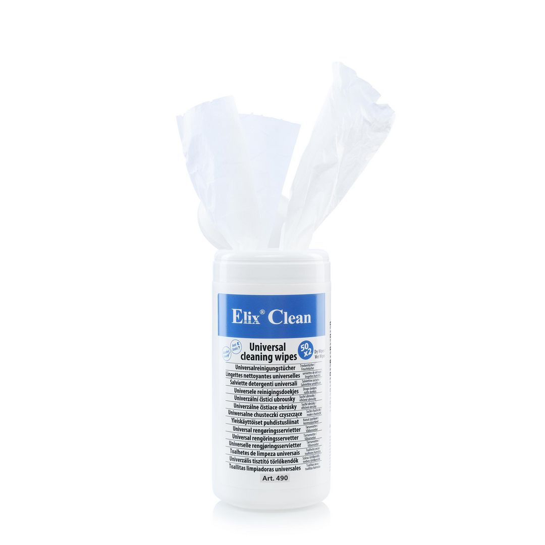 ELIX Rengöringsduk V/T allmän 100/fp | Datorprodukter - Datorrengöring - Rengörings-servetter | Kontorsexperten