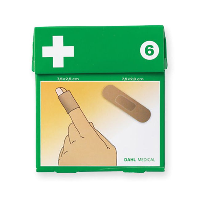 DAHL MEDICAL Plåster textil Nr.6 50/fp | Skyddsutrustning - Första Hjälpen - Förband och Refill | Kontorsexperten